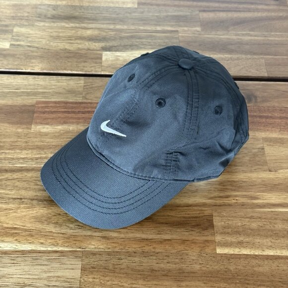 Nike Infant Toddler Hat Baseball Cap Adjustable Strap Back Black Sports Dri-fit - Picture 5 of 12
